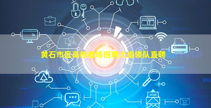 黄石市区高档夜场招聘大组领队直聘